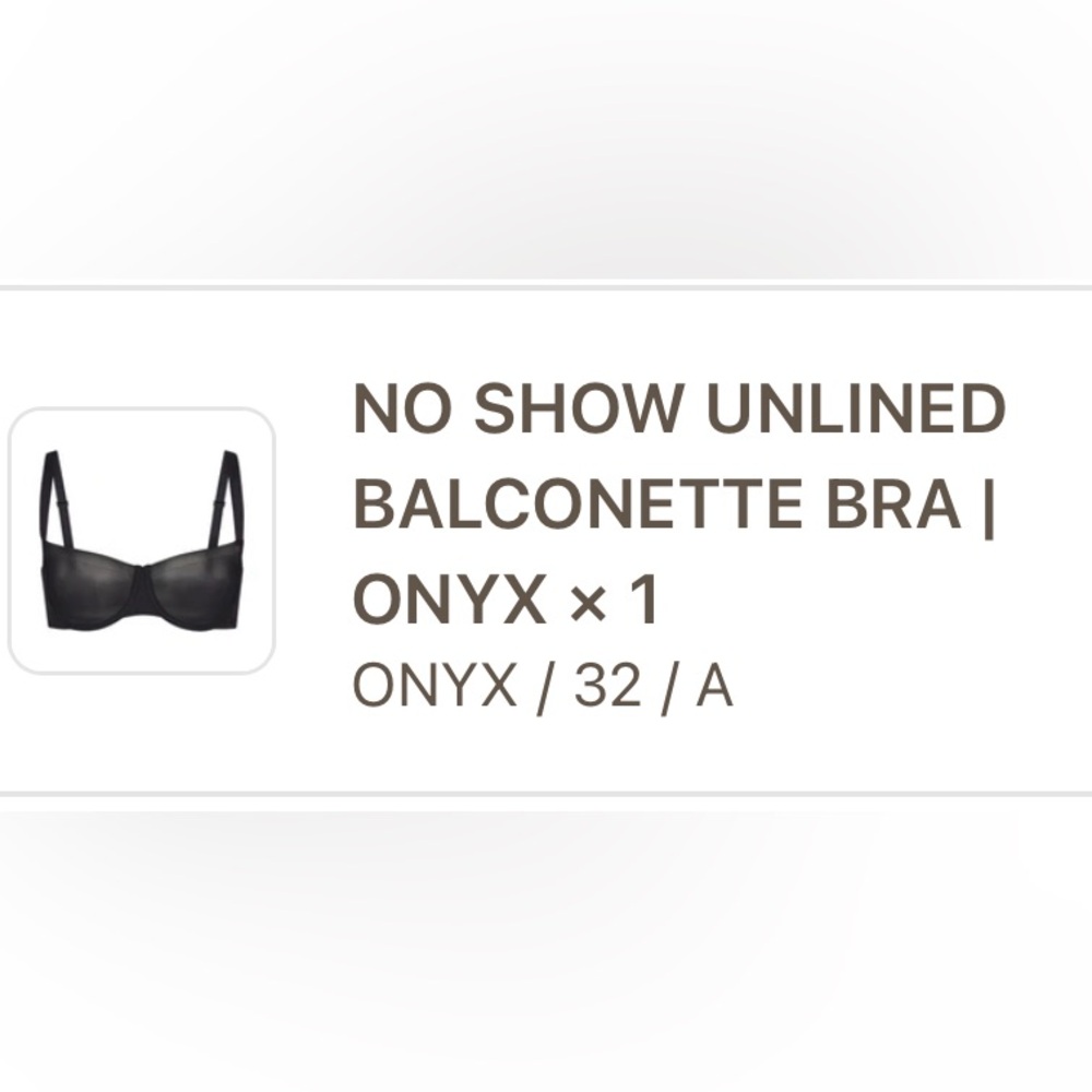 SKIMS no-show unlined balconette bra